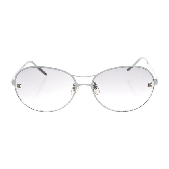 COPY - Celine White Metal Aviator Sunglasses From the Heidi Slimane Collection - Picture 3 of 10